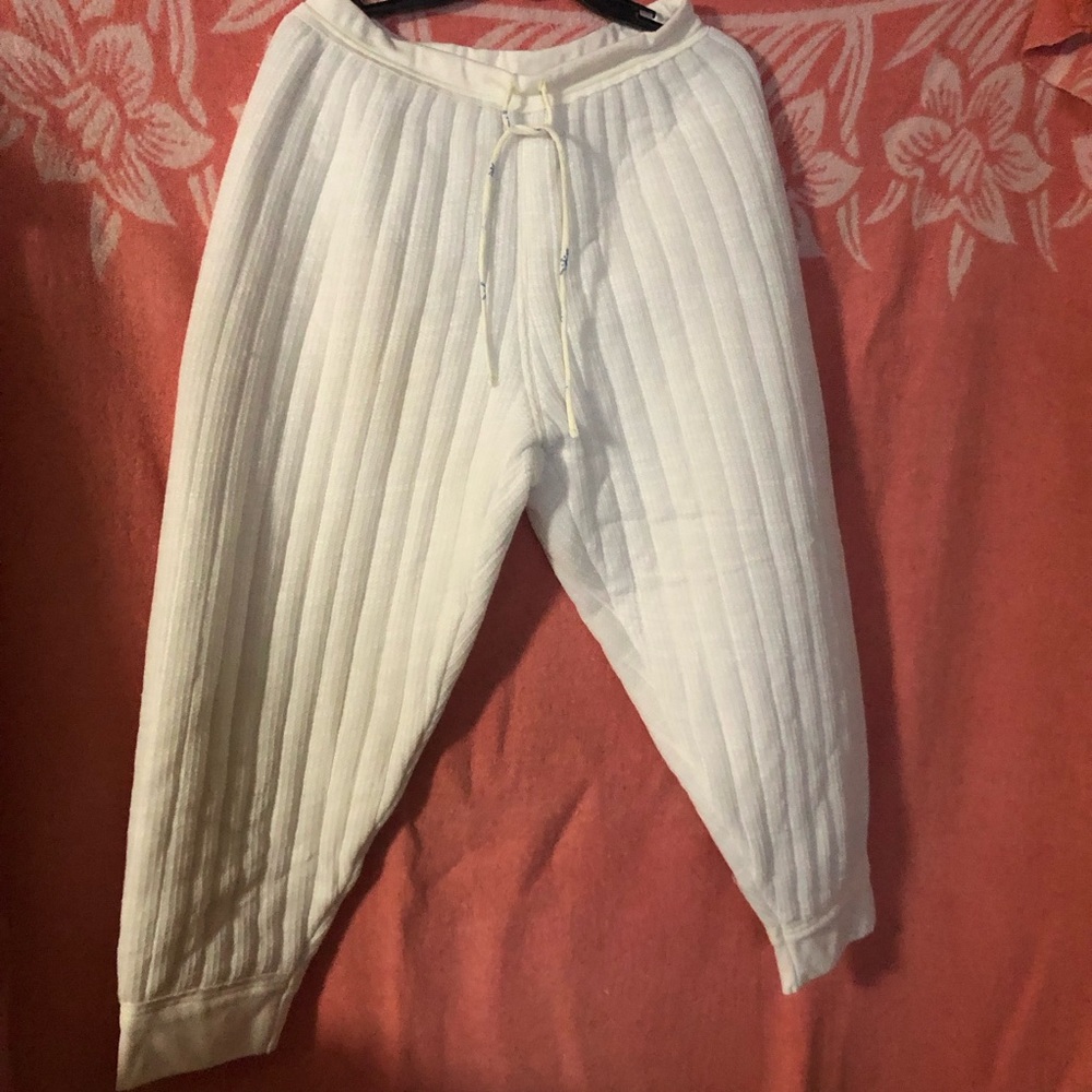 NWOT Free People thick quilted thermal drawstring pants